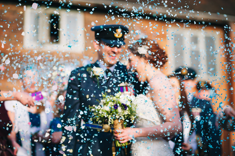 wedding photographer of the year 2016 military confetti