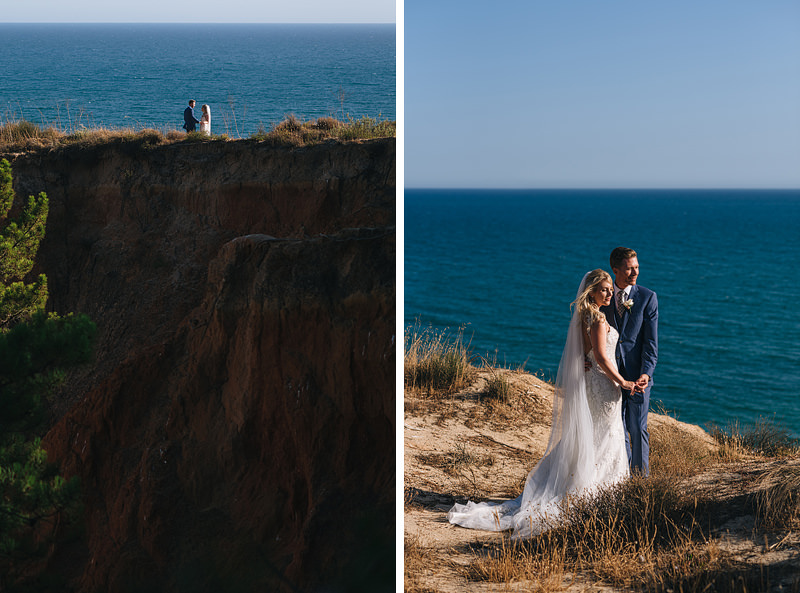 epic clifftop wedding portraits