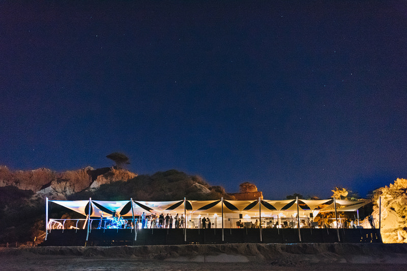 Pine Cliffs resort algarve portugal beach bar wedding