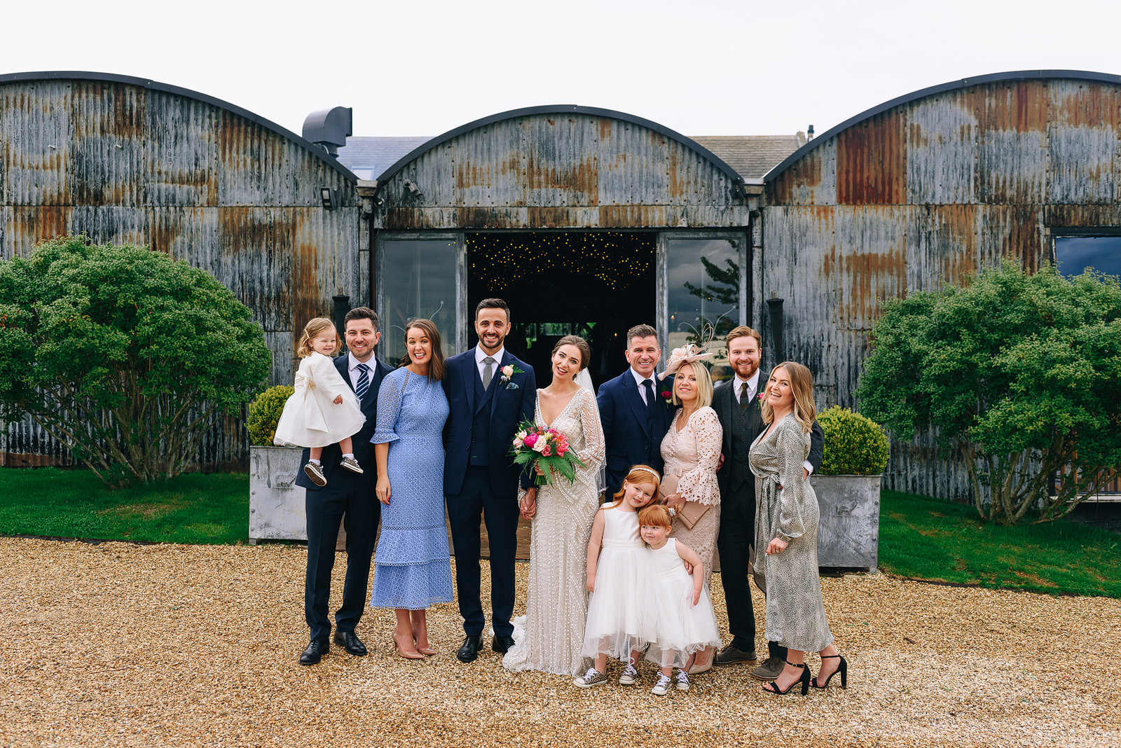 Family photos at Cripps Stone Barn.