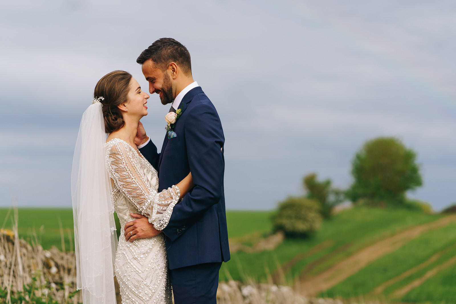 Costwolds wedding portraits at Cripps Stone Barn.