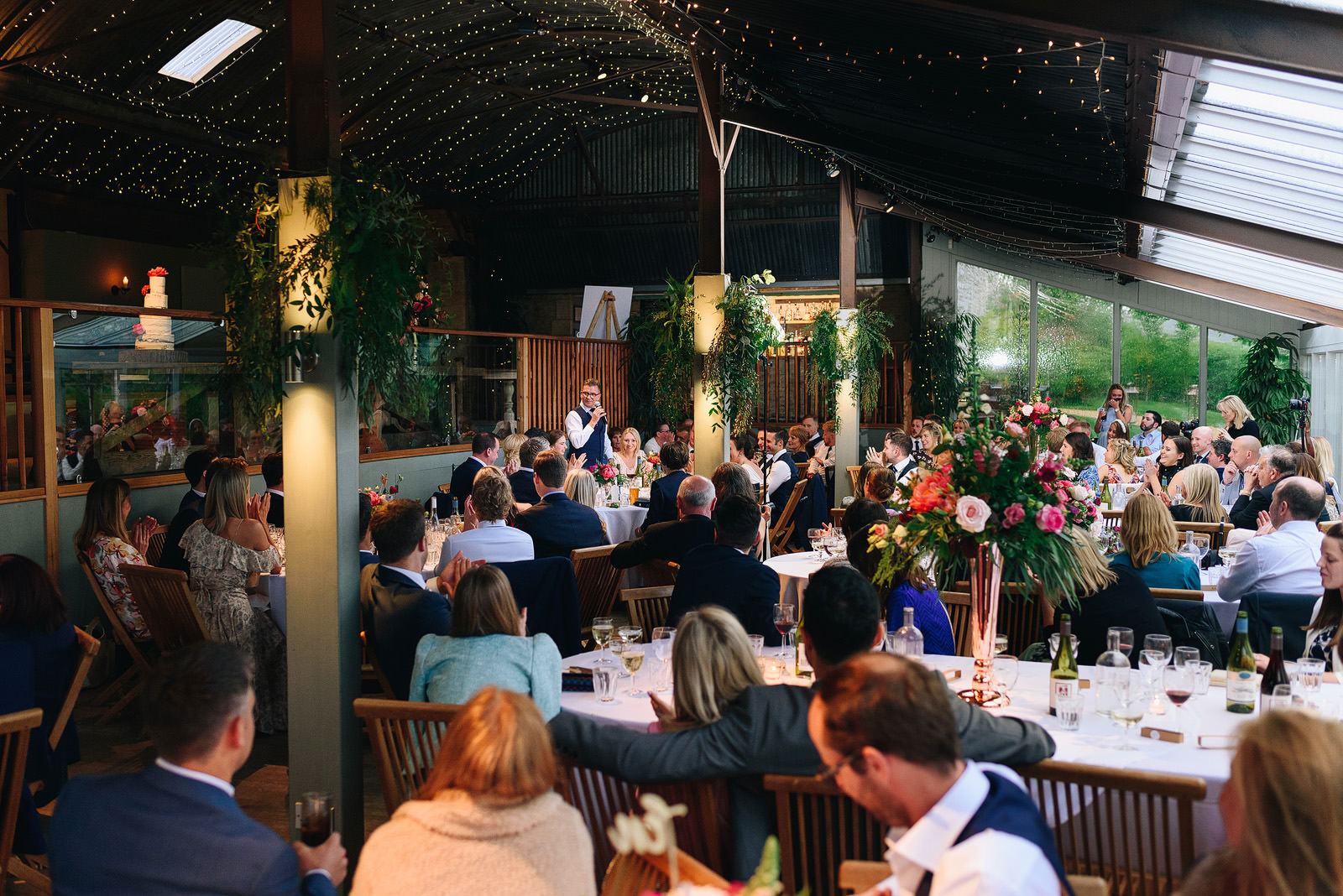 Wedding speeches at Cripps Stone Barn in the Cotswolds