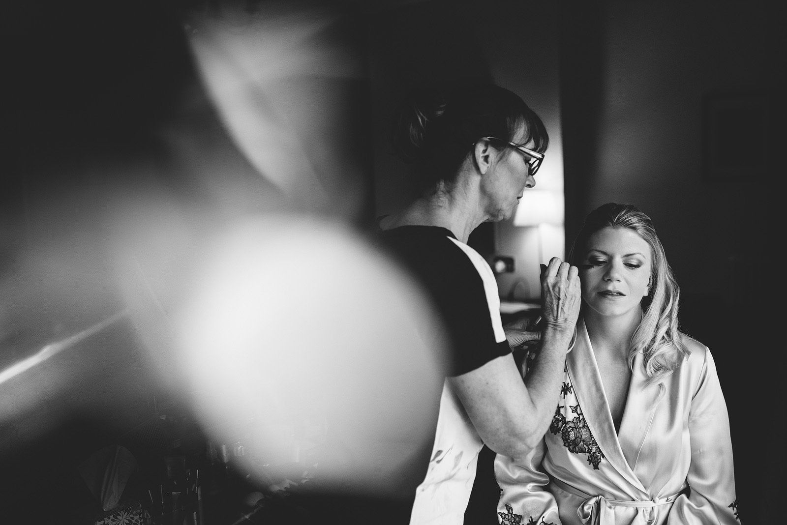 bridal preparation room at Ettington Park