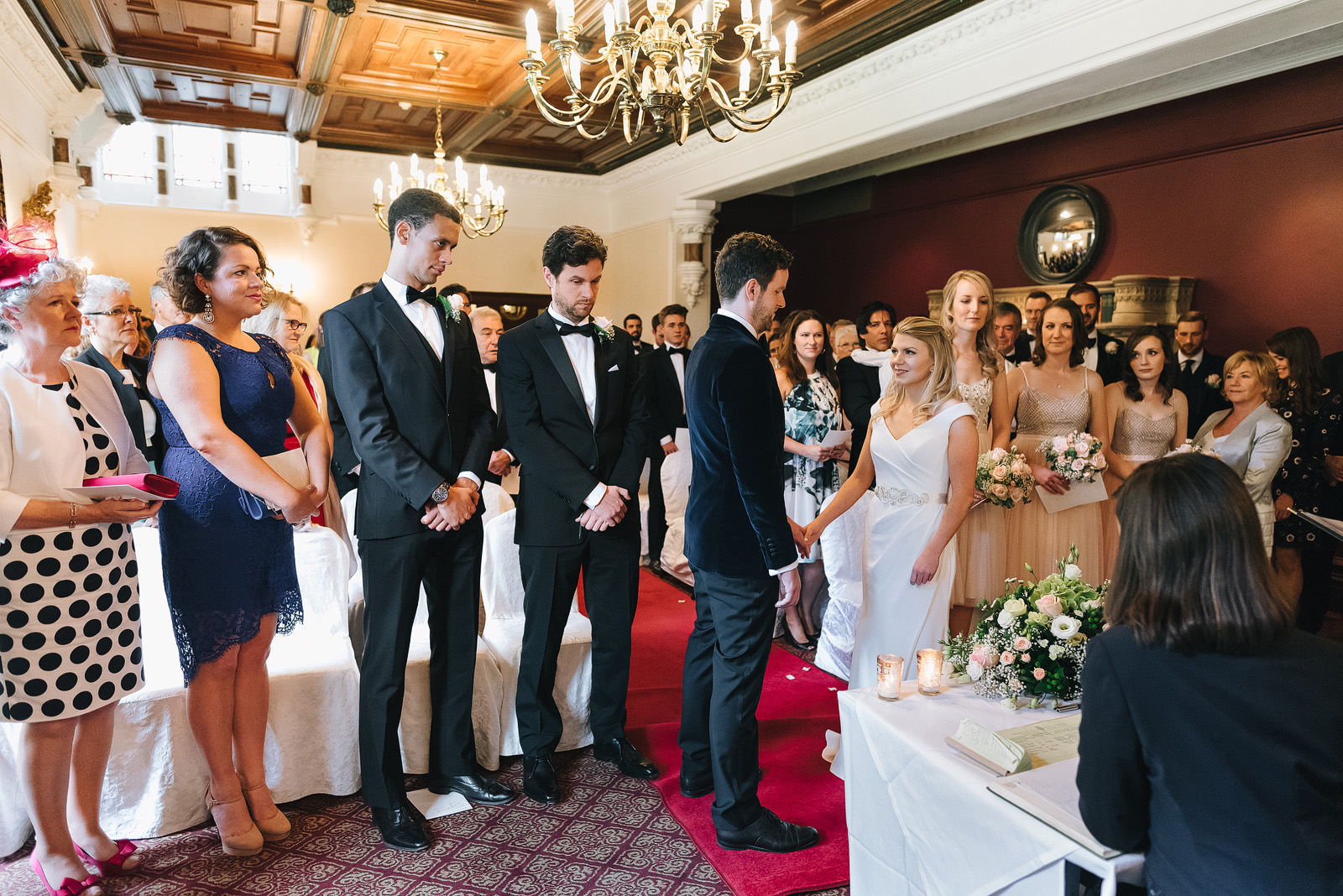 A Ceremony takes place in the South Room at Ettington Park, Warwickshire