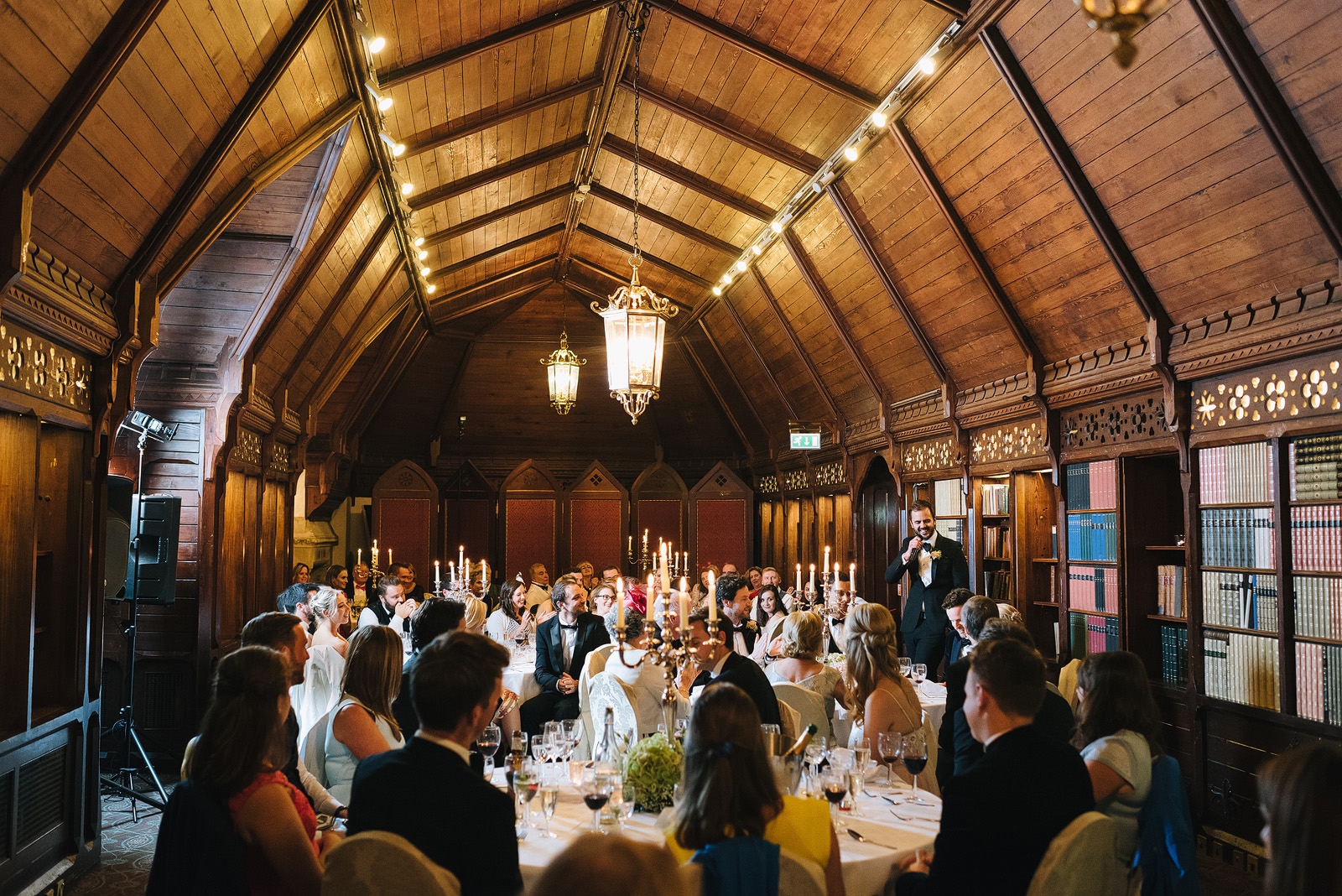 Speeches in the long room at Ettington Park