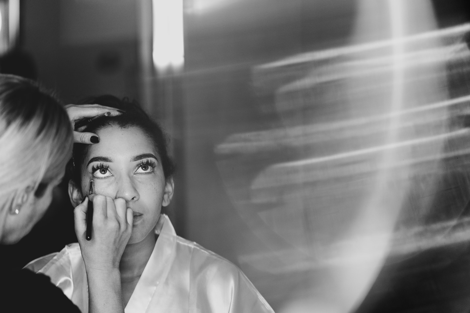 Bridal preparations and makeup