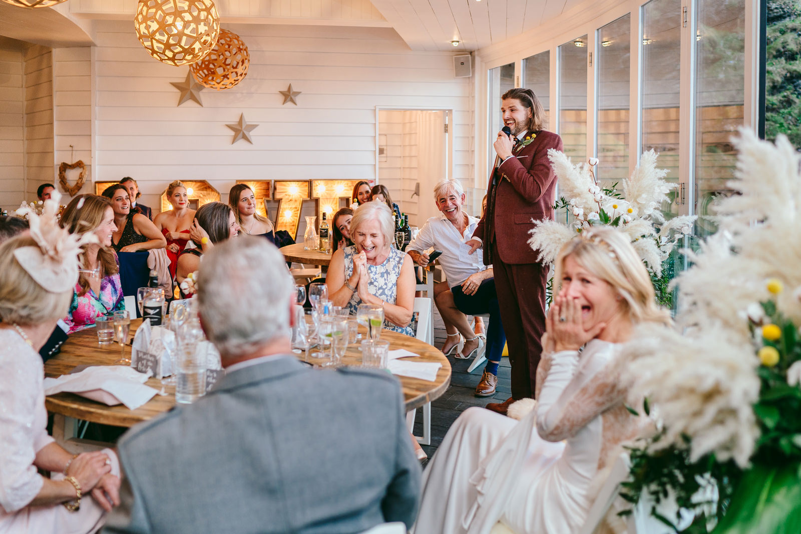 wedding speeches at Tunnels Beaches